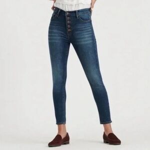 Lucky Brand Exposed Button Fly High Rise Skinny Jeans 10 / 30